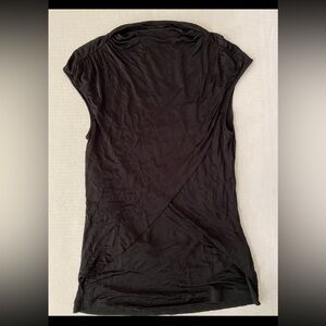 Rachel Roy Black Rayon Open-back Top Size S